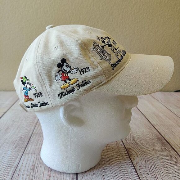 Vintage Disney Parks Y2K history Mickey embroidered adult baseball cap
